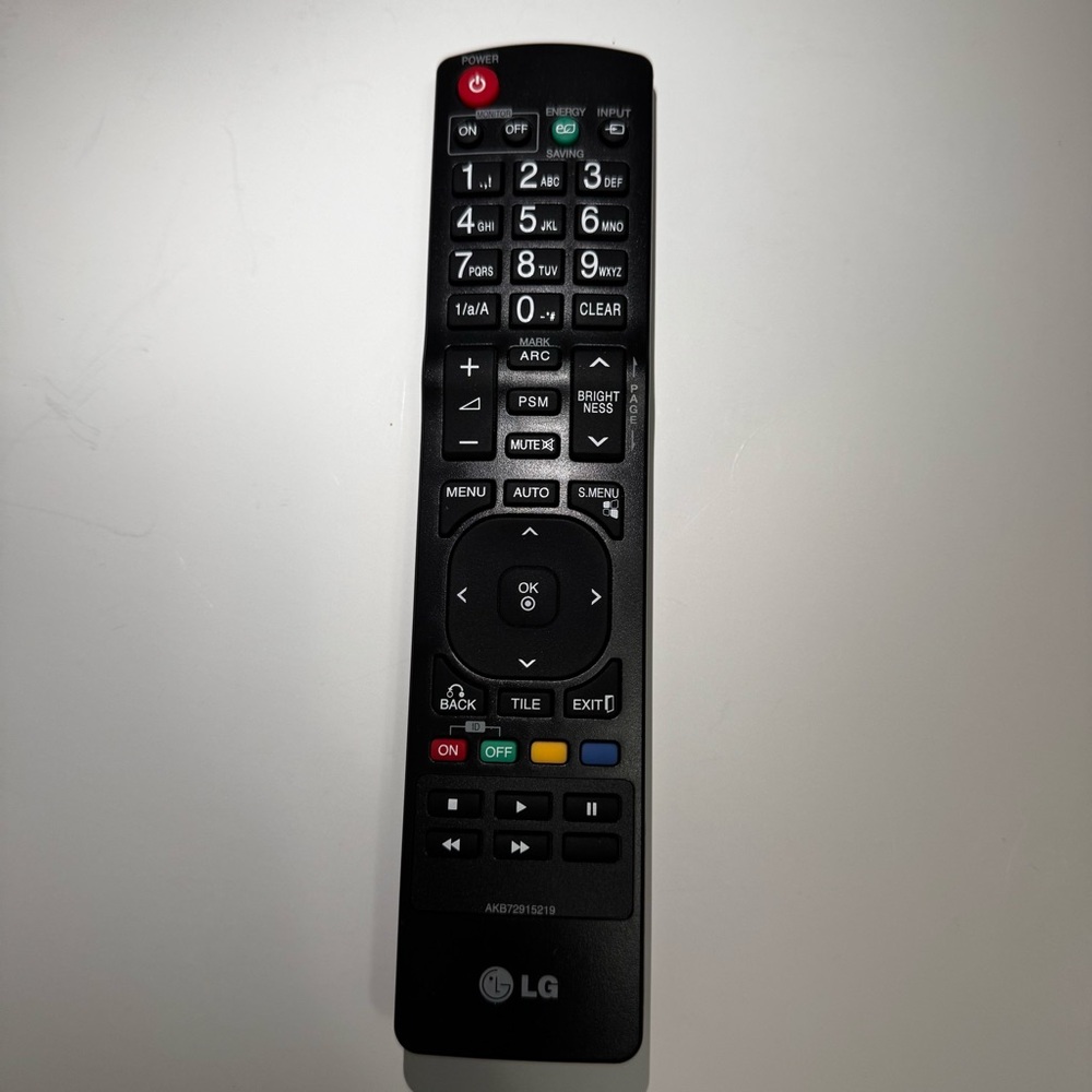 LG Black Remote Control